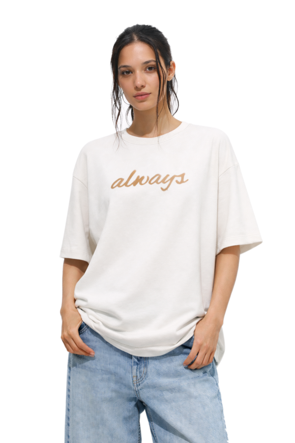 DIVINE GRID OVERSIZED T-SHIRT