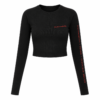 449 (2) OBSIDIAN CROP TOP
