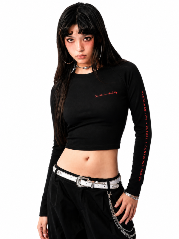 height-0.4, width-3.5 OBSIDIAN CROP TOP